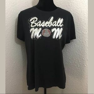 HANES BASEBALL MOM T-SHIRT XL